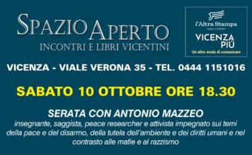 Spazio aperto, da Sigonella “vicentina” a Gaza con “Mi chiamo Handalino” fino alla Vaca Mora: due giorni tra inchiesta, solidarietà e memoria Spazio aperto Vicenza, serata con Antonio Mazzeo tra appalti Usa a Sigonella e il libro Mi chiamo Handalino