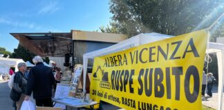 Tangenziale di Vicenza, la bretella resta incompiuta: il Comitato Albera torna nei mercati rionali con il gazebo per raccogliere firme Comitato Albera