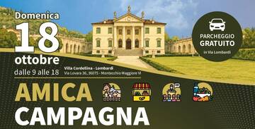 Amica Campagna a Villa Cordellina, locandina della giornata dedicata all’agricoltura vicentina