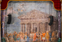 L’Aquila, lo storico sipario torna al Teatro Comunale restaurato dopo il sisma del 2009 Storico sipario del Teatro Comunale dell’Aquila restaurato e ricollocato sul palcoscenico