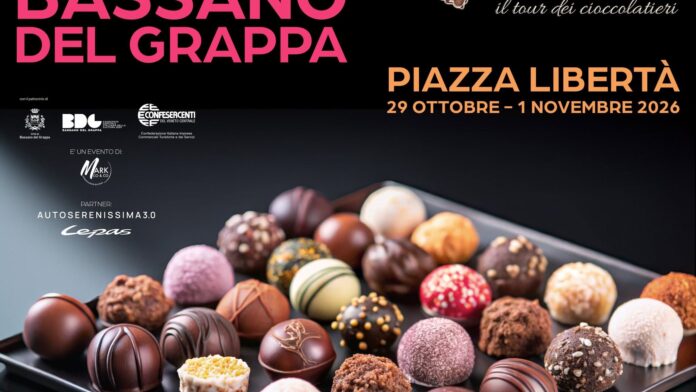 Art & Ciocc a Bassano del Grappa 2026 Art & Ciocc a Bassano del Grappa, cioccolato artigianale in Piazza Libertà