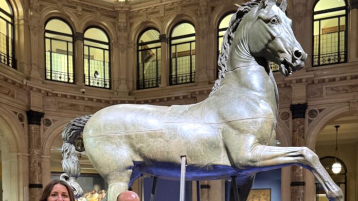 Cavallo colossale di Canova a Bassano, l’opera monumentale pronta per il trasferimento al museo