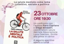 Piero Cipriano a Vicenza presenta “La salute mentale è politica” venerdì al Caracol Piero Cipriano a Vicenza, locandina dell’incontro La salute mentale è politica