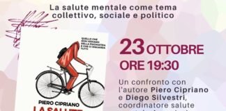 Piero Cipriano a Vicenza presenta “La salute mentale è politica” venerdì al Caracol Piero Cipriano a Vicenza, locandina dell’incontro La salute mentale è politica