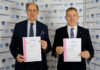 Confcommercio Vicenza ed Esac ottengono la certificazione per la parità di genere Parità di genere, Nicola Piccolo ed Ernesto Boschiero mostrano i certificati di Confcommercio Vicenza ed Esac