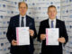 Confcommercio Vicenza ed Esac ottengono la certificazione per la parità di genere Parità di genere, Nicola Piccolo ed Ernesto Boschiero mostrano i certificati di Confcommercio Vicenza ed Esac