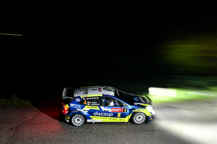 Rally Città di Bassano, Daprà domina Cavalletto 1 tra pioggia e nebbia nella notte Daprà al Rally Città di Bassano