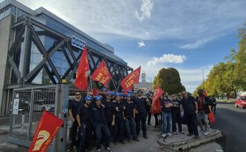 Kone, sciopero a Padova dei tecnici di Veneto e Friuli contro i problemi del nuovo software Sciopero Kone a Padova, lavoratori di Veneto e Friuli Venezia Giulia al presidio FIOM