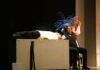 “Il colpo gobbo del dr. Frankenstin” a Piovene Rocchette per Teatro Popolare Veneto Il colpo gobbo del dr. Frankenstin, scena dello spettacolo a Piovene Rocchette