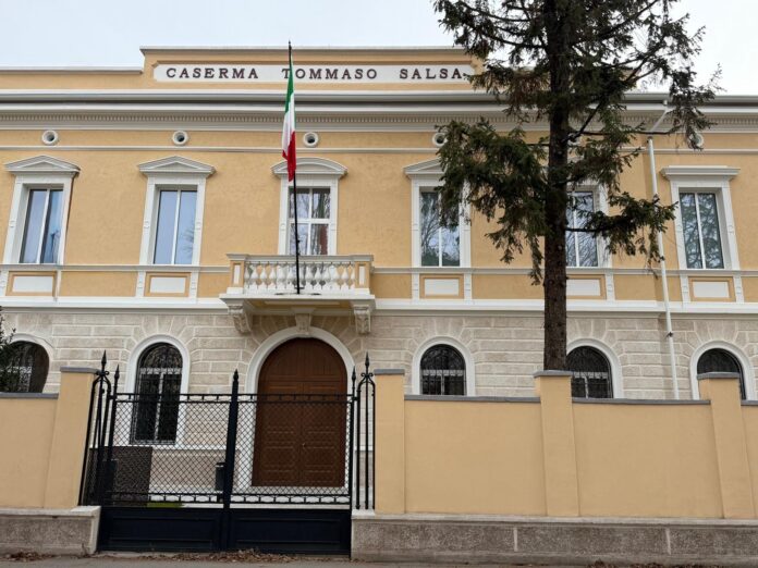 Guardia di Finanza, inaugurata a Treviso la nuova caserma “Tommaso Salsa” del Gruppo Nuova caserma della Guardia di Finanza a Treviso, facciata della sede Tommaso Salsa