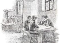 Taverne e osti nei Promessi Sposi, alla Biblioteca La Vigna l’incontro con Pavan e Bertoldo Taverne e osti nei Promessi Sposi, illustrazione di una locanda