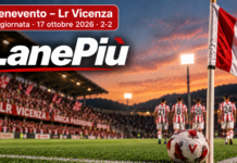 LanePiù. Benevento–Lr Vicenza 2-2: Corazza e Caferri firmano la rimonta Benevento–Lr Vicenza 2-2, settima giornata di Serie B