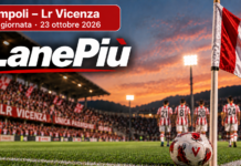 Empoli–Lr Vicenza, biglietti ospiti in vendita: prezzi e restrizioni Lr Vicenza, copertina LanePiù per la trasferta di Empoli