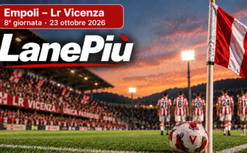 LanePiù. Il Lr Vicenza sogna il primo colpo esterno a Empoli nell’anticipo di venerdì Lr Vicenza a Empoli, copertina LanePiù della partita di venerdì