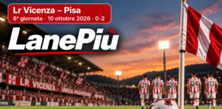 LanePiù. Lr Vicenza-Pisa 0-2: Pittarello e Calabresi gelano il Menti Lr Vicenza-Pisa 0-2, copertina LanePiù della partita