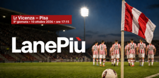 Lr Vicenza, anticipi e orari dalla 12ª alla 20ª giornata: derby col Padova il 5 dicembre Lr Vicenza – Pisa, 8ª giornata del 10 ottobre 2026 alle 17:15