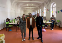 Scuola Giusti di Vicenza, l’ex palestra diventa mensa per 183 alunni e dieci docenti Mensa della scuola Giusti di Vicenza nell’ex palestra riqualificata
