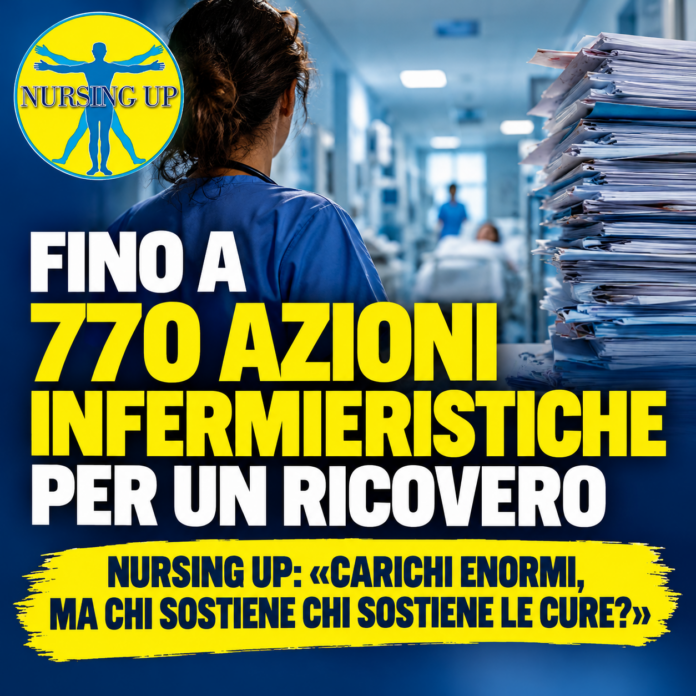 Fino a 770 azioni infermieristiche per ricovero, Nursing Up: «Servono più assunzioni» azioni infermieristiche per ricovero