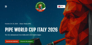 Pipe World Cup 2026 ad Abano Terme, delegazioni internazionali e gara di lento fumo Pipe World Cup 2026 ad Abano Terme, manifesto ufficiale della manifestazione internazionale