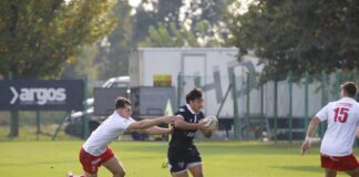 Rangers Vicenza rimonta ma cade 21-17 col Petrarca: un punto bonus all’esordio in Serie A Elite Rangers Vicenza-Petrarca 21-17, azione della partita