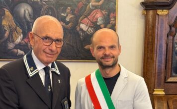 Bassano accoglie i Marinai d’Italia: il presidente Rosati ricevuto dal sindaco Finco Marinai d’Italia a Bassano
