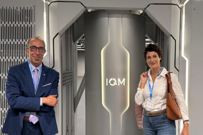 Baldan e Cendron al Tecnopolo DAMA di Bologna Tecnopolo DAMA di Bologna, Flavio Baldan e Rossella Cendron davanti al supercomputer