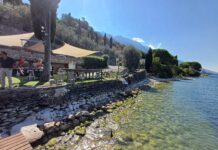 Malcesine, intervento urgente alle Morettine per consolidare la sponda del lago di Garda intervento alle Morettine di Malcesine