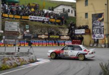 Rally Storico Città di Bassano, a metà gara Lovisetto guida davanti a Piccolotto Rally Storico Città di Bassano, Adriano Lovisetto in gara sulla BMW M3
