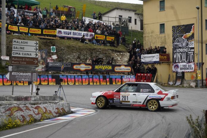 Lovisetto al Rally Storico Città di Bassano Rally Storico Città di Bassano, Adriano Lovisetto in gara sulla BMW M3
