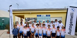 Serie A1, Tennis Comunali Vicenza cade 6-0 con Massa Lombarda e ora attende Crema Tennis Comunali Vicenza, la squadra e i raccattapalle nella foto fornita dal club