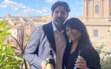 Tommasi Cantina dell’Anno 2027 per Gambero Rosso: premiato l’Amarone Ca’ Florian Tommasi Cantina dell’Anno 2027, Giancarlo Tommasi e Marina Betto con bottiglie di Amarone