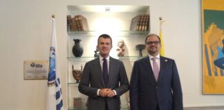 IILA ed Ecuador rafforzano la cooperazione su giustizia, carceri e sicurezza Cooperazione IILA Ecuador, Giorgio Silli con il ministro John Reimberg Oviedo nella sede dell’organizzazione