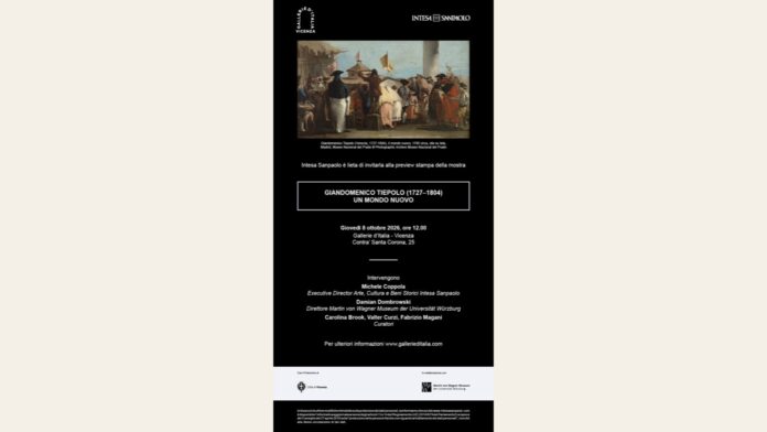 Giandomenico Tiepolo. Un mondo nuovo Giandomenico Tiepolo. Un mondo nuovo, invito alla mostra di Vicenza