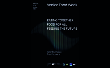 Venice Food Week, a Venezia sei giorni su mense, povertà alimentare e futuro della Laguna Venice Food Week 2026, locandina ufficiale