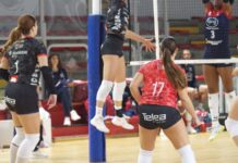 Vicenza Volley, Greta Monaco: «Crescita notevole, ora concentrazione per Chiavenna» Vicenza Volley a Chiavenna, Greta Monaco durante il derby con Noventa