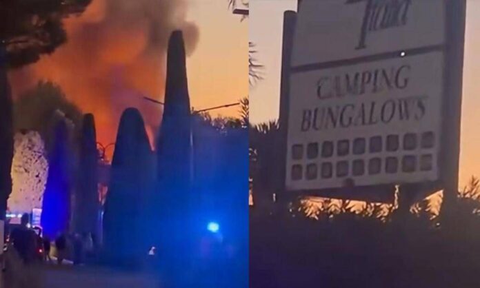 Zaia sull’incendio a Peschiera, fiamme al camping Bella Italia