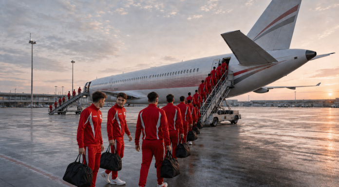 Per il L.R. Vicenza inizia l’avventura in B, attesa per i derby. Si torna a volare… in aereo Vicenza Calcio in partenza per una lunga trasferta di Serie B (immagine AI con prmpt Vipiu.it)